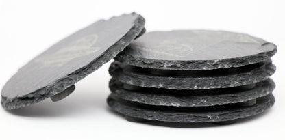 UFO Coaster Set - Round Slate