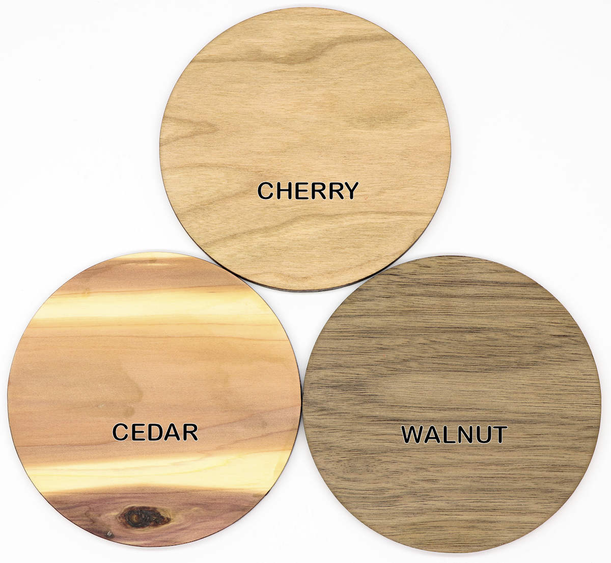 New York New York Solid Wood Coaster Set