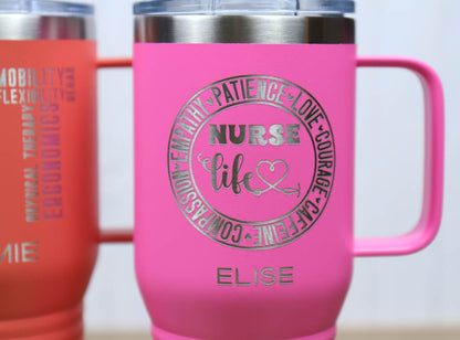 Travel Mug 20 oz. Vacuum Insulated Tumbler with Slider Lid - Occupation