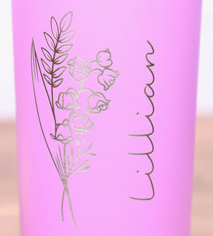Skinny 22 oz. Vacuum Insulated Tumbler with Slider Lid - Birth Flower
