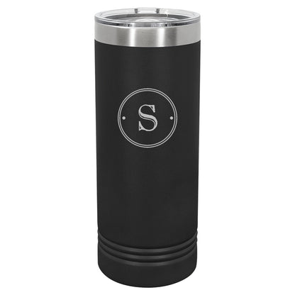 Skinny 22 oz. Vacuum Insulated Tumbler with Slider Lid - Monogram